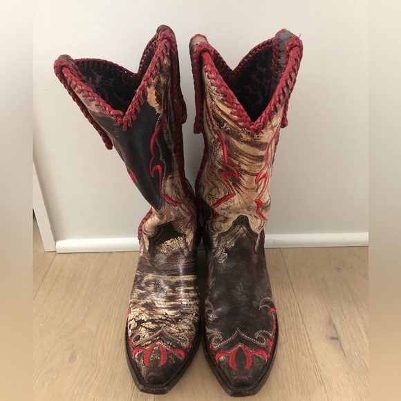 Lucchese Charlie 1 Horse Boots / Size 6.5 - Picture 3 of 6